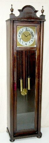 Colonial Formal Mahogany 2 Wt. Tall Case Clock