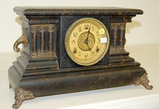 Gilbert Marbleized “London” Mantle Clock