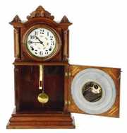 Antique BB Lewis Ingraham Double Faced Mantle Clock