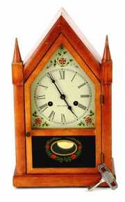 Vintage Seth Thomas Steeple Wood Mantle Shelf Clock