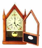 Vintage Seth Thomas Steeple Wood Mantle Shelf Clock