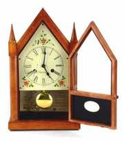 Vintage Seth Thomas Steeple Wood Mantle Shelf Clock