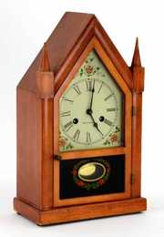 Vintage Seth Thomas Steeple Wood Mantle Shelf Clock