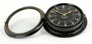 WWII Era Seth Thomas, US Navy 54969-E Black Dial Clock
