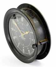 WWII Era Seth Thomas, US Navy 54969-E Black Dial Clock