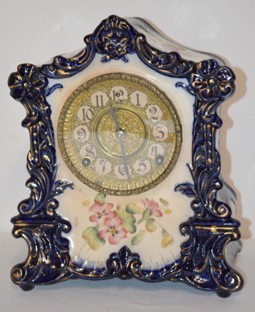 Antique Gilbert Porcelain Clock #420