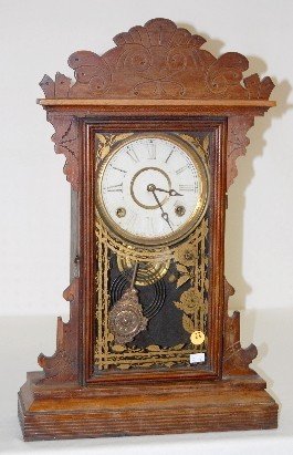 E.N. Welch Black Walnut “Valda” Kitchen Clock