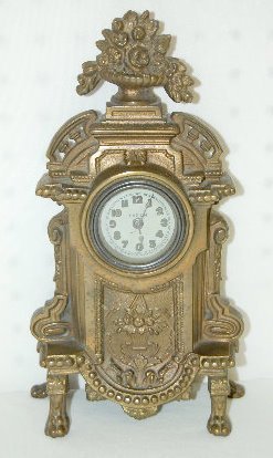 Waterbury Lux Cast Iron Novelty Clock