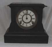 Ansonia Black Iron Mantle Clock