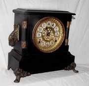 Gilbert Black Lacquer Mantle Clock
