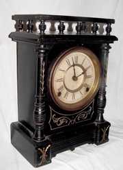 Cabinet No. 4 Kroeber Ebonized Mantle Clock