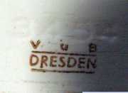Dresden Art Deco Porcelain Wall Clock