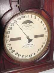 Walnut 1866 Ithaca Calendar Clock