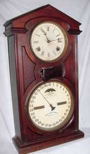 Walnut 1866 Ithaca Calendar Clock