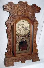 New Haven Kitchen Clock w/Lions