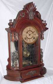 Triumph Ansonia Walnut Kitchen Clock