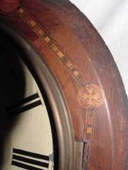 Mahogany Inlaid School House Clock