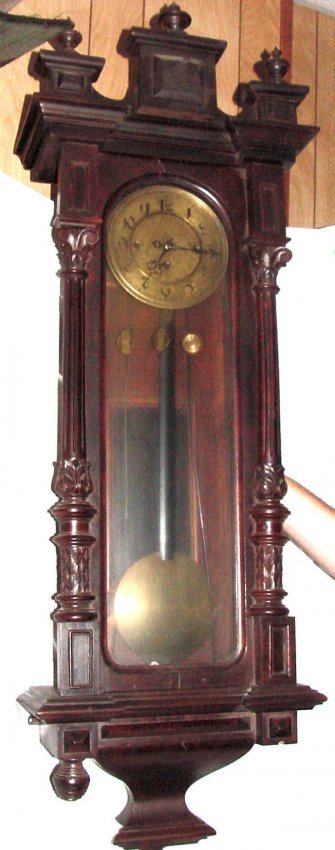 Mahogany Art Nouveau Regulator