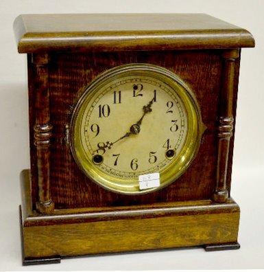 Sessions Oak “Leader No. 3” Shelf Clock