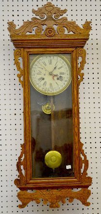 Waterbury “Springfield” Oak Calendar Clock