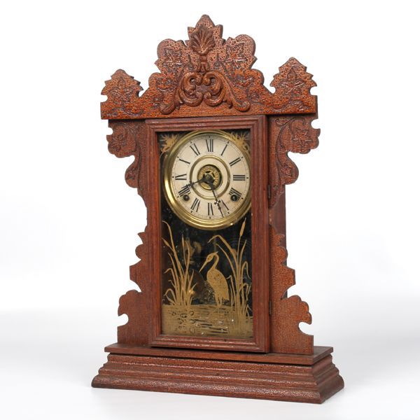 Circa 1900 rooster comb mantle clock