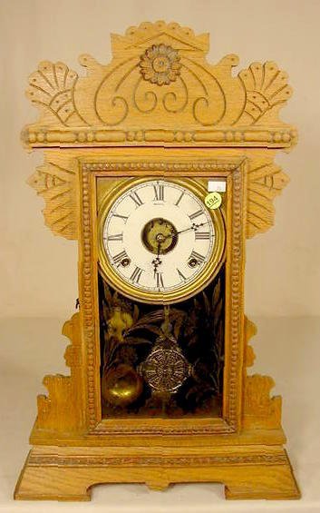 Gilbert Oak Kitchen Clock With Alarm