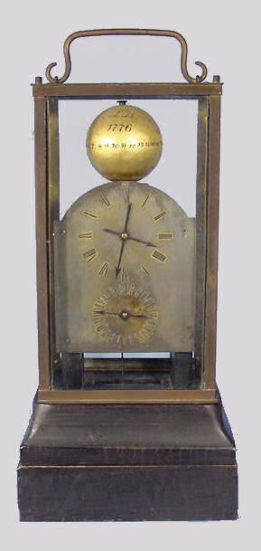 Early French Time and Calendar Globe Clock