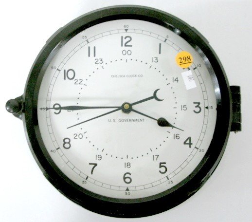 Chelsea Plastic Case Clock w/Military Time Dial