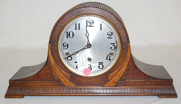 Oak Westminster Chimes Carved Mantle Clock