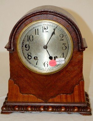 New Haven Mahogany Fancy Mantle Clock