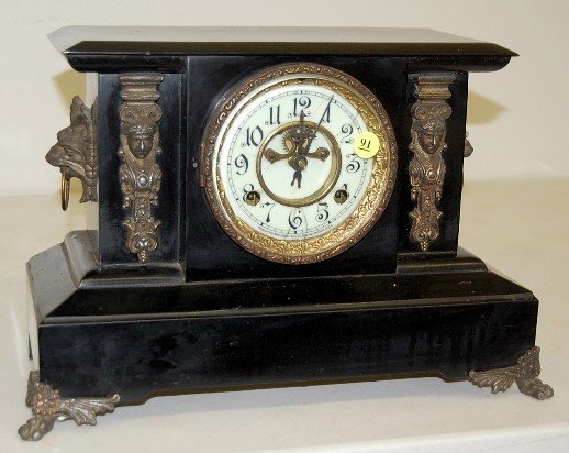 New Haven Iron Case “Fayette” Mantle Clock