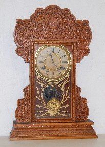 Waterbury “Hillsdale” Oak Kitchen Clock