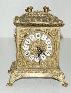 Ornate Brass Shelf Clock