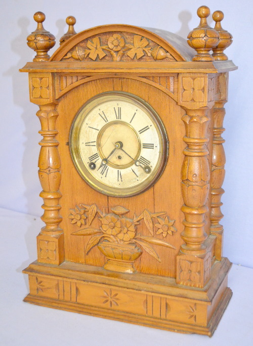 Antique F. Kroeber Cabinet No. 58 Clock