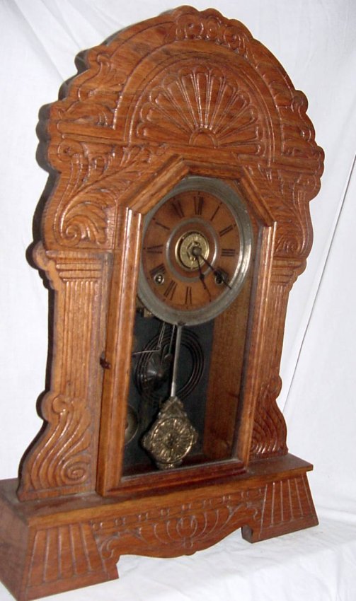 Sessions Oak Kitchen Clock w/Alarm