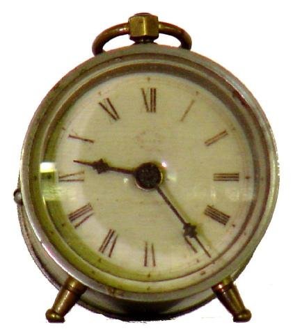 Parker Small Round Boudoir Clock, 1920s?