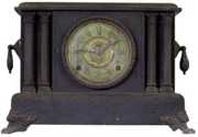 Black Ingraham Mantel Clock