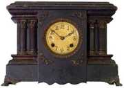 New Haven Wooden Black Mantel Clock