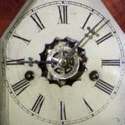 New Haven Sharp Gothic Alarm Mantel Clock, Mid 19th