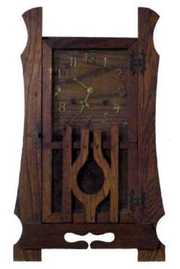 Mission Oak Mantel Clock