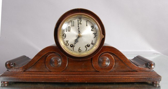 Seth Thomas Peer Model Mahogany Mantel Clock