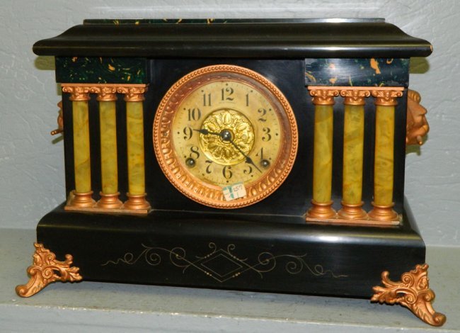 Seth Thomas marble & Adamantine 8 day clock.