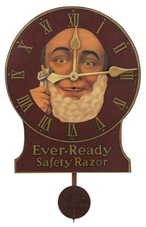 Ever-Ready Razor Advertising Clock