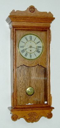 Waterbury Oak Wall Regulator Clock
