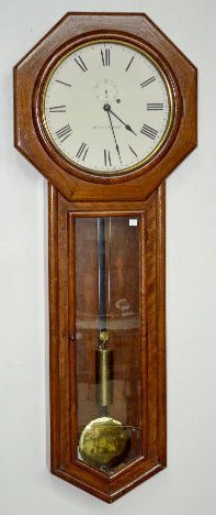 Mahogany Seth Thomas #18 Weight Driven Wall Clock