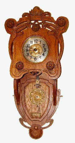 “Prime” Art Nouveau Free Swinger Clock