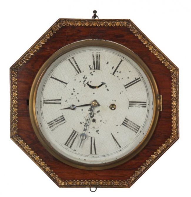 Jerome Rosewood Octagon Lever Clock