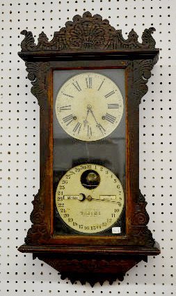 Ithaca “Index No. 16” Oak Calendar Wall Clock