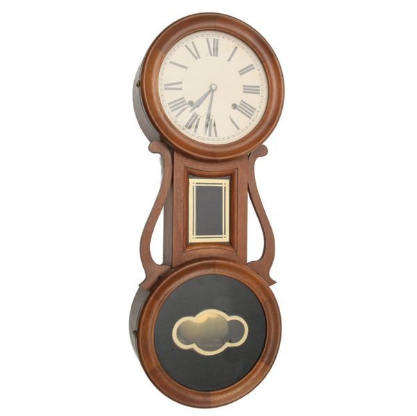 Contemporary banjo style wall clock