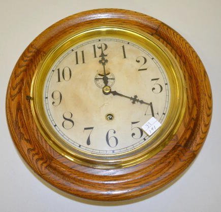 Waterbury Round Lever Wall Clock
